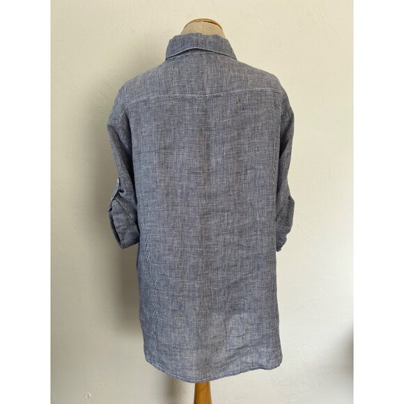 CP Shades Women's Small100% Linen Button Front Shirt Blouse - Picture 5 of 8